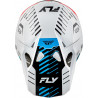 Casque FLY RACING Formula CP Slice - blanc/rouge/cyan - Dr Rider