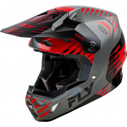 Casque FLY RACING Formula CP Slice - gris/rouge/noir - Dr Rider