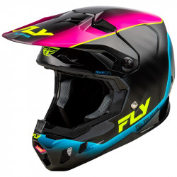 Casque FLY RACING Formula CC L.E. Underglow - gris/rose/bleu - Dr Rider