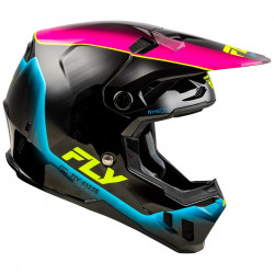 Casque FLY RACING Formula CC L.E. Underglow - gris/rose/bleu - Dr Rider