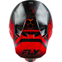 Casque FLY RACING Formula CC Tektonic - noir/rouge/orange - Dr Rider