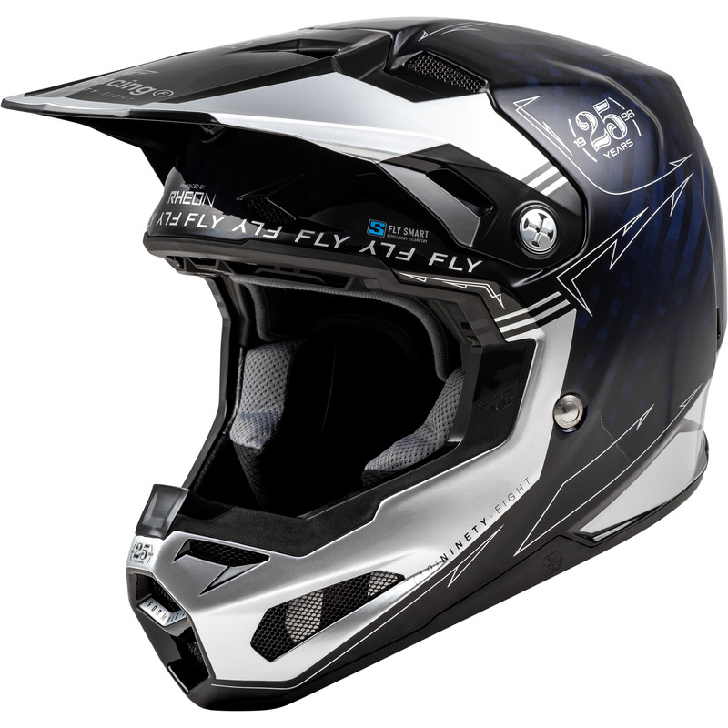 Casque FLY RACING Formula Smart Carbon Legacy - bleu carbone/argent - Dr Rider
