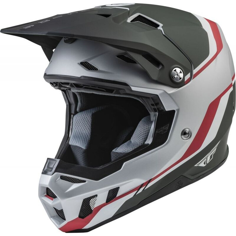 Casque FLY RACING Formula CC Driver Silver/Rouge/Blanc L - Dr Rider