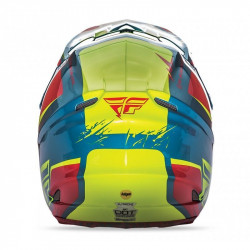 Casque FLY RACING F2 Carbon Mips Retrospec 2017 Rouge/Hi-Vizion S - Dr Rider