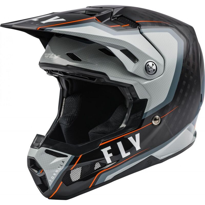 Casque FLY RACING Formula Carbon Axon Noir/Gris/Orange XL - Dr Rider