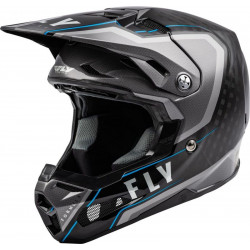 Casque FLY RACING Formula Carbon Axon Noir/Gris/Bleu XL - Dr Rider