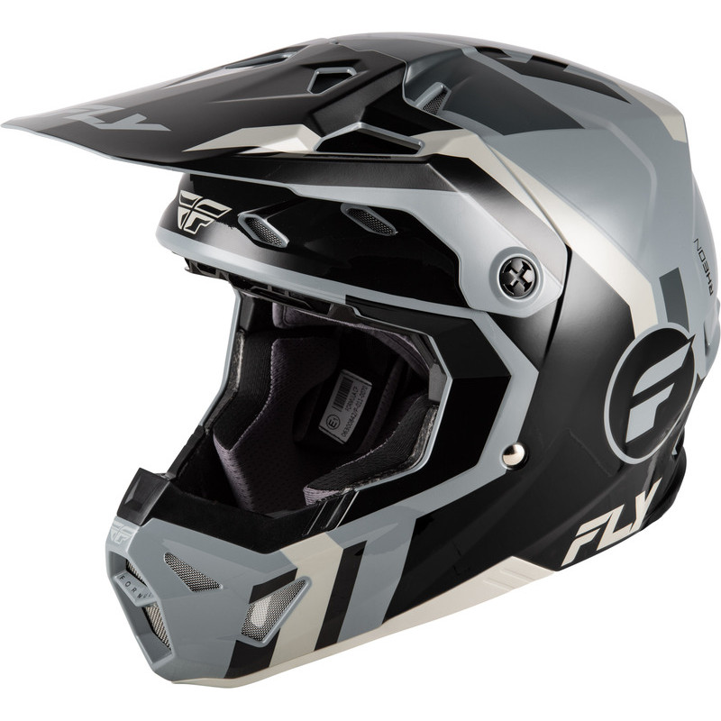 Casque FLY RACING Formula CP Seal - noir/gris - Dr Rider