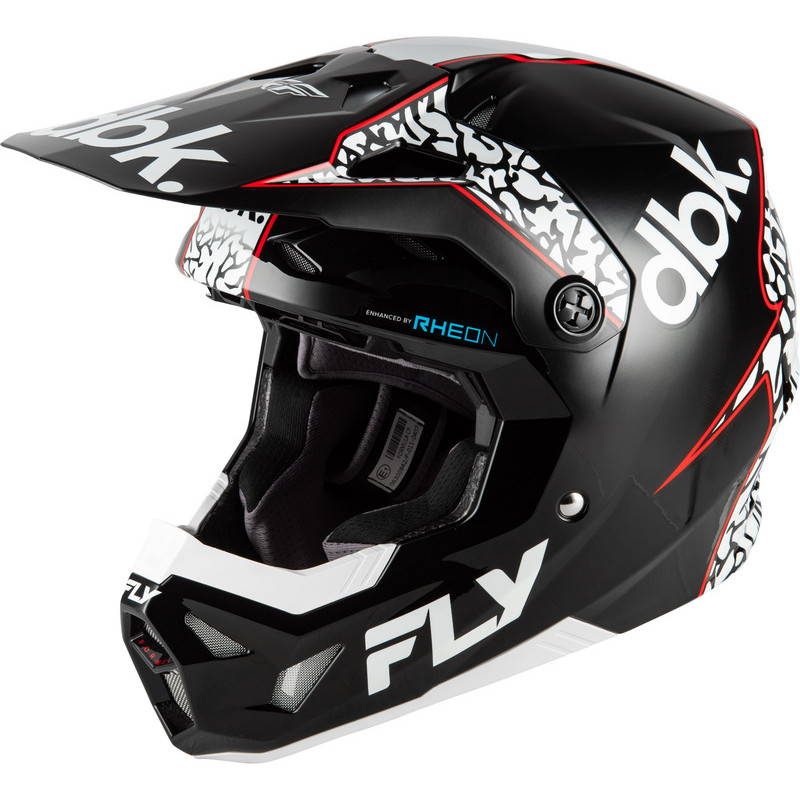 Casque FLY RACING Formula CP Special Edition DBK - noir/blanc/rouge - Dr Rider