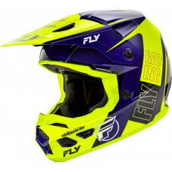 Casque FLY RACING Kinetic Rally - Hi-Vis/bleu/noir - Dr Rider