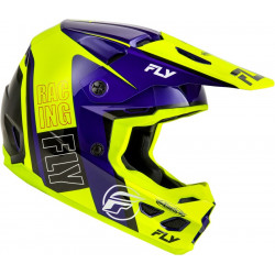 Casque FLY RACING Kinetic Rally - Hi-Vis/bleu/noir - Dr Rider