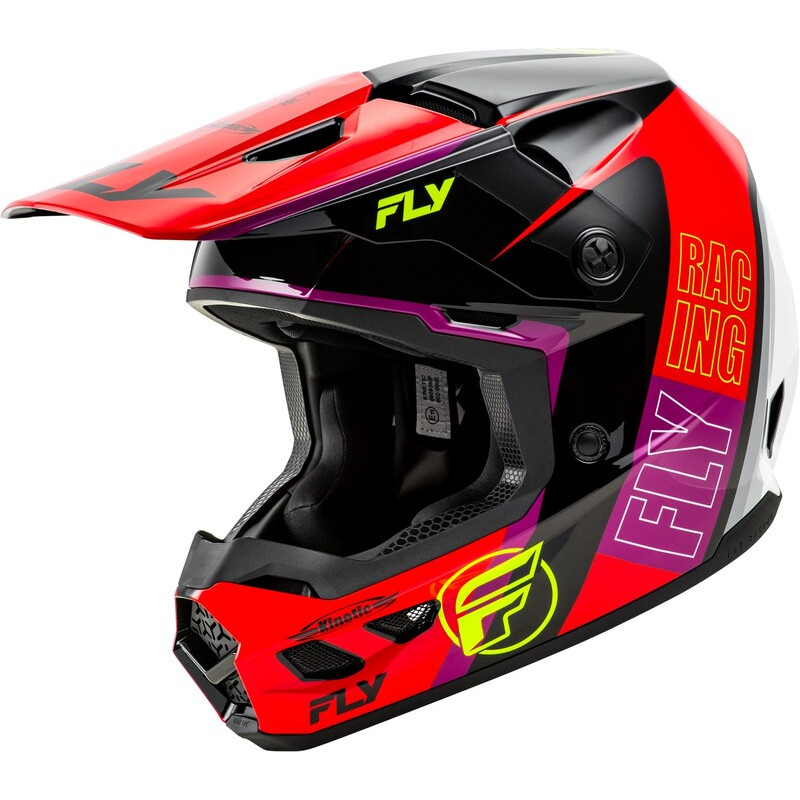 Casque FLY RACING Kinetic Rally - rouge/noir/blanc - Dr Rider