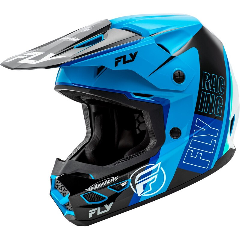 Casque FLY RACING Kinetic Rally - bleu/noir/blanc - Dr Rider