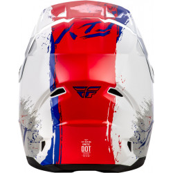 Casque enfant FLY RACING Kinetic Drip - rouge/blanc/bleu - Dr Rider