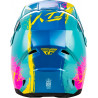 Casque enfant FLY RACING Kinetic Drip - turquoise/rose/jaune - Dr Rider