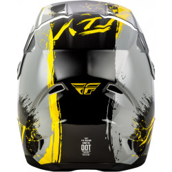 Casque enfant FLY RACING Kinetic Drip - gris/noir/jaune - Dr Rider