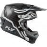 Casque FLY RACING Formula S Carbon Byte - Black Carbon/gris/argent - Dr Rider