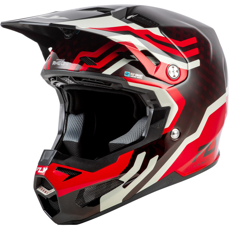 Casque FLY RACING Formula S Carbon Byte - Red Carbon/gris - Dr Rider