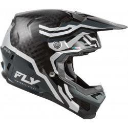 Casque FLY RACING Formula S Carbon Byte - Black Carbon/gris/argent - Dr Rider