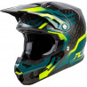 Casque FLY RACING Formula S Carbon Byte - Black Carbon/Teal/Lime - Dr Rider