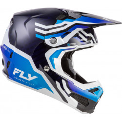 Casque FLY RACING Formula S Carbon Byte - Blue Carbon/blanc - Dr Rider