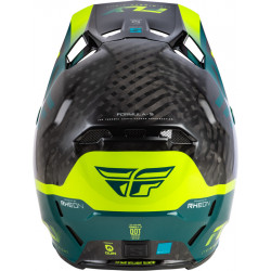 Casque FLY RACING Formula S Carbon Byte - Black Carbon/Teal/Lime - Dr Rider