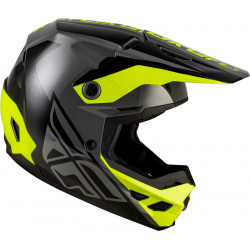 Casque FLY RACING Kinetic Crest - gris/noir/jaune fluo - Dr Rider