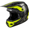 Casque FLY RACING Kinetic Crest - gris/noir/jaune fluo - Dr Rider