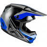 Casque FLY RACING Kinetic Crest - gris/noir/bleu - Dr Rider