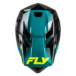 Casque enfant vélo FLY RACING Rayce Repeat - noir/Teal/Hi-Vis - Dr Rider
