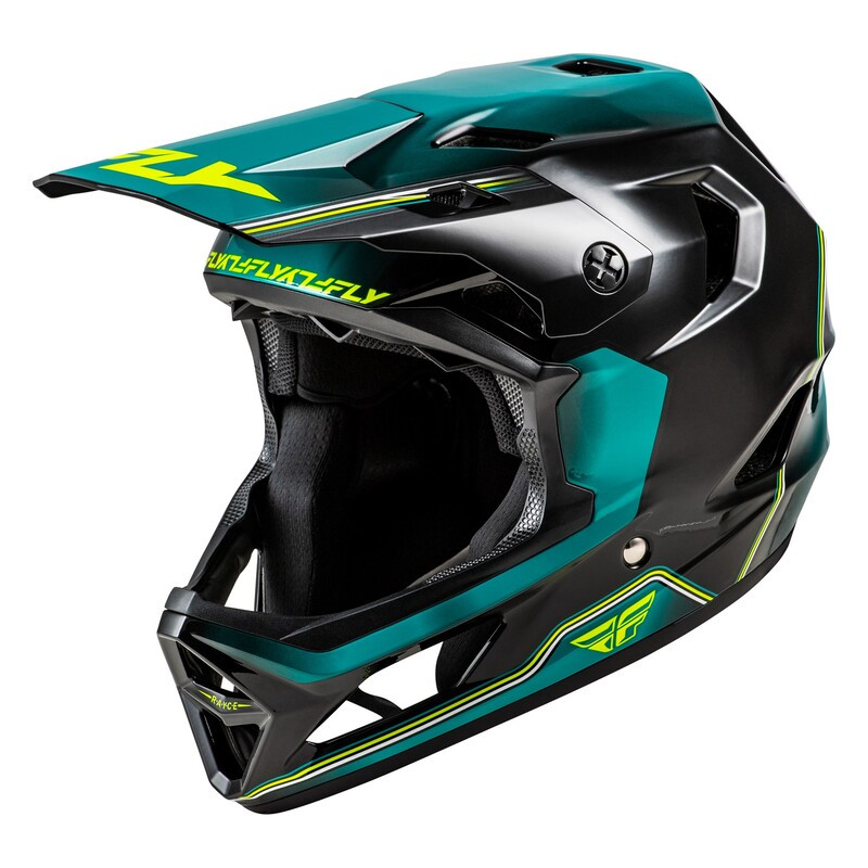Casque vélo FLY RACING Rayce Repeat - noir/Teal/Hi-Vis - Dr Rider