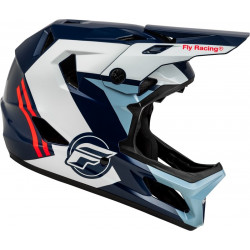 Casque vélo FLY RACING Rayce - rouge/blanc/bleu - Dr Rider