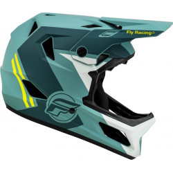 Casque enfant vélo FLY RACING Rayce - Matte Blue Stone/Hi-Vis - Dr Rider