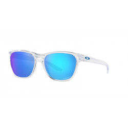Lunettes de soleil OAKLEY Manorburn - verres Prizm Sapphire, monture Polished Clear | Dr Rider
