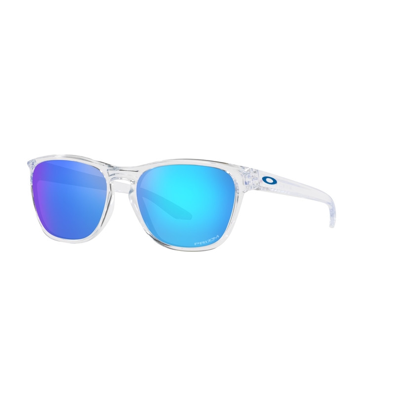 Lunettes de soleil OAKLEY Manorburn - verres Prizm Sapphire, monture Polished Clear | Dr Rider