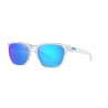 Lunettes de soleil OAKLEY Manorburn - verres Prizm Sapphire, monture Polished Clear | Dr Rider