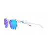 Lunettes de soleil OAKLEY Manorburn - verres Prizm Sapphire, monture Polished Clear | Dr Rider