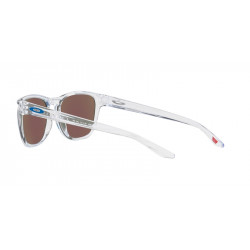 Lunettes de soleil OAKLEY Manorburn - verres Prizm Sapphire, monture Polished Clear | Dr Rider