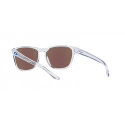 Lunettes de soleil OAKLEY Manorburn - verres Prizm Sapphire, monture Polished Clear | Dr Rider