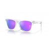 Lunettes de soleil OAKLEY Frogskins - verres Prizm Violet, monture Polished  Clear | Dr Rider