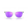 Lunettes de soleil OAKLEY Frogskins - verres Prizm Violet, monture Polished  Clear | Dr Rider