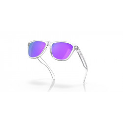 Lunettes de soleil OAKLEY Frogskins - verres Prizm Violet, monture Polished  Clear | Dr Rider