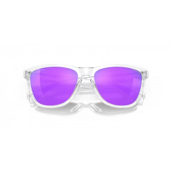Lunettes de soleil OAKLEY Frogskins - verres Prizm Violet, monture Polished  Clear | Dr Rider