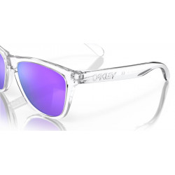 Lunettes de soleil OAKLEY Frogskins - verres Prizm Violet, monture Polished  Clear | Dr Rider