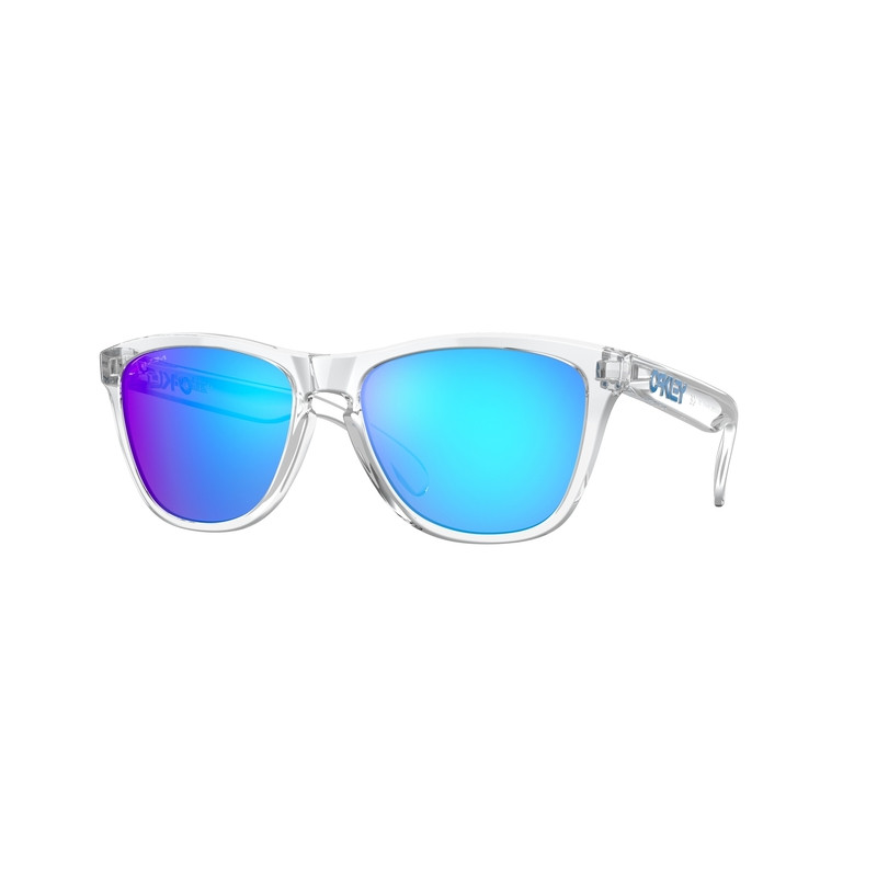 Lunettes de soleil OAKLEY Frogskins - verres Prizm Sapphire, monture Crystal Clear | Dr Rider
