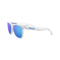 Lunettes de soleil OAKLEY Frogskins - verres Prizm Sapphire, monture Crystal Clear | Dr Rider