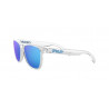 Lunettes de soleil OAKLEY Frogskins - verres Prizm Sapphire, monture Crystal Clear | Dr Rider