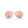 Lunettes de soleil OAKLEY Feedback Polished Gold - verres Prizm rose gold polarized | Dr Rider
