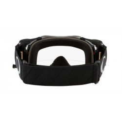 Masque OAKLEY Airbrake MX - Tuff Blocks Black Gunmetal écran Race-Ready Roll-Off clair | Dr Rider