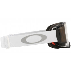 Masque OAKLEY Airbrake MX - Tuff Blocks White écran Race-Ready Roll-Off clair | Dr Rider