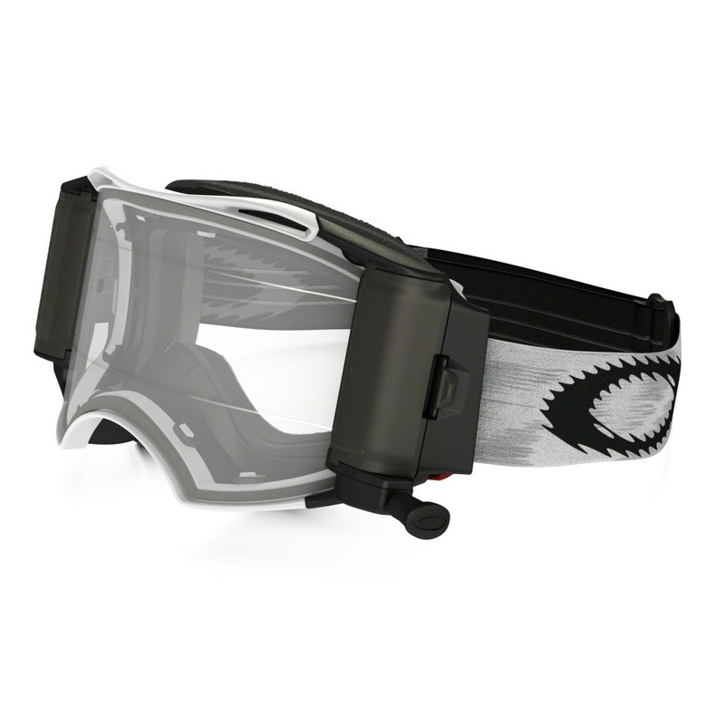 Masque OAKLEY Airbrake MX Race-Ready Roll-Off Matte White Speed écran transparent | Dr Rider